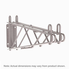 Metro 2WD14K4 Super Erecta Direct Wall Mount Double Shelf Bracket for 14" Wide Shelves, Metroseal Gray Epoxy