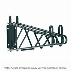 Metro 2WD21K3 Super Erecta Direct Wall Mount Double Shelf Bracket for 21" Wide Shelves, Metroseal Green Epoxy