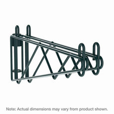 Metro 2WS14K3 Super Erecta Post-Type Wall Mount Double Shelf Support for 14" Wide Shelves, Metroseal Green Epoxy