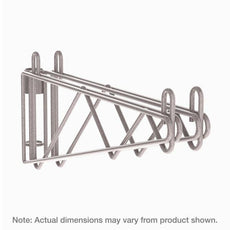 Metro 2WS24K4 Super Erecta Post-Type Wall Mount Double Shelf Support for 24" Wide Shelves, Metroseal Gray Epoxy
