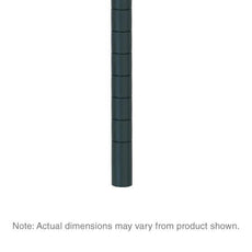 Metro 33UP-DSG Super Erecta SiteSelect Mobile-Ready Industrial Wire Shelving Post, Smoked Glass, 33" H