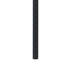 Metro 54UPQBL qwikSLOT Mobile-Ready Wire Shelving Post, Black, 54"H
