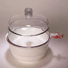 Desiccator, Vac, White Base, Pp/Pc, 6" - 55204