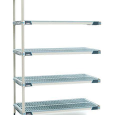 MetroMax i 5AX517GX3 5-Shelf Plastic Industrial Shelving Add-On Unit, 24" x 24" x 74"