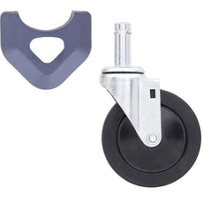 Metro 5MX 5" Resilient Rubber Swivel Stem Caster for MetroMax Industrial Plastic Shelving Racks