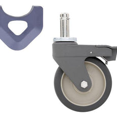Metro 5PCBX 5" Polyurethane Swivel/Brake Stem Caster for MetroMax Industrial Plastic Shelving Racks