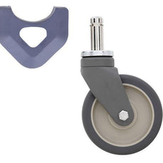 Metro 5PCX 5" Polyurethane Swivel Stem Caster for MetroMax Industrial Plastic Shelving Racks