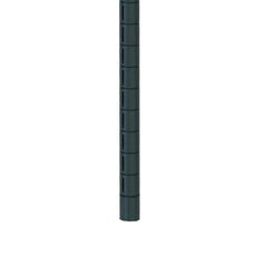 Metro 63UPQ-DSG qwikSLOT Mobile-Ready Wire Shelving Post, Smoked Glass, 63"H