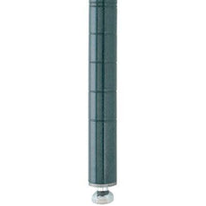 Metro Super Erecta 7PK3 SiteSelect Industrial Wire Shelving Post, Metroseal Green Epoxy, 7" H