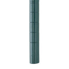 Metro Super Erecta 7UPK3 SiteSelect Mobile-Ready Industrial Wire Shelving Post, Metroseal Green Epoxy, 7" H