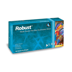 ROBUST Nitrile Gloves Blue Soft (X-Large) (Non Latex)  4.5mm Thickness - 100 Gloves/Box