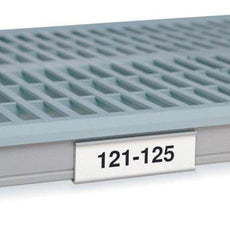Metro 9989PX Label Holder for MetroMax i Industrial Plastic Shelving, White, 4.5" L x 1.25" H