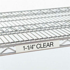 Metro 9990CL4 Super Erecta Label Holder, Clear, 43" x 1.25"