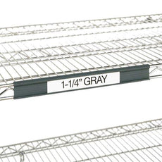 Metro 9990SL2 Super Erecta Slanted Label Holder, Gray, 19" x 1.25"