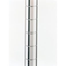 Super Erecta SiteSelect Stationary Shelving Post, Chrome, 34.5" H