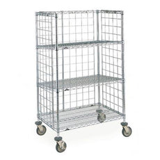 Metro AST35MC Super Erecta Heavy-Duty Industrial Wire Slanted Shelving Transport Cart, 24" x 36" x 62.0625"