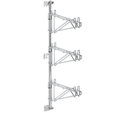 Metro AW45C Super Erecta Post-Type Wall Mount Mid Unit Kit, Chrome, for 21" Shelf Width, 3 Shelf Levels