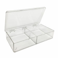 MultiBox- 2 compartments- 85 x 85 x 30mm each (311/32 x 311/32 x 13/16 in.)- 6/pk-B1212