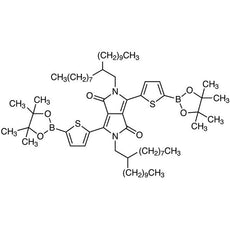 2,5-Bis(2-octyldodecyl)-3,6-bis[5-(4,4,5,5-tetramethyl-1,3,2-dioxaborolan-2-yl)thiophen-2-yl]pyrrolo[3,4-c]pyrrole-1,4(2H,5H)-dione, 200MG - B5486-200MG