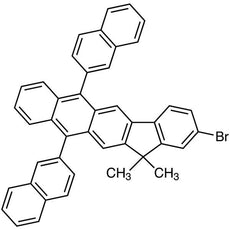 2-Bromo-13,13-dimethyl-6,11-di(naphthalen-2-yl)-13H-indeno[1,2-b]anthracene, 1G - B5581-1G