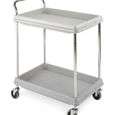 Metro BC2030-2DG Deep Ledge 2-Shelf Utility Cart, Gray, 20" x 30"