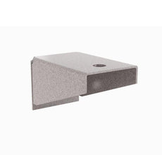 Metro BESK4 Super Erecta Wall Mount End Post Bracket, Metroseal Gray Epoxy