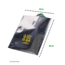 Metal-In 10x20 In Moisture Barrier Flat Bag Series 2000, 3.7 Mils Thickness - EXT-2002-10X20