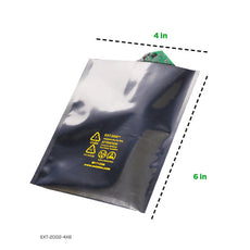 Metal-In 4x6 In Moisture Barrier Flat Bag Series 2000, 3.7 Mils Thickness - EXT-2002-4X6