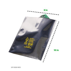 Metal-In 8x10 In Moisture Barrier Flat Bag Series 2000, 3.7 Mils Thickness - EXT-2002-8X10