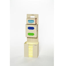 PPE Organizer, 12x12x5.5 Gown Bin, Mask Holder, 2 Glove Box Holder - ICP-5-001RUB
