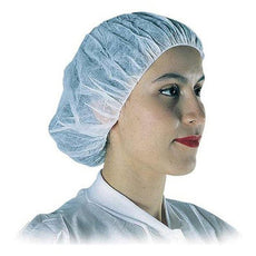 Advantage I Bouffant Cap (500 Count) Blue/White 18" - APP0310-18