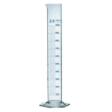 Brandtech Graduated Cylinder, USP BBR tall, A, 1000:10mL, each - 32862