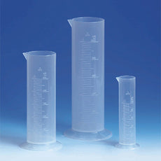 Brandtech Graduated Cylinder, PP, low form, molded grads, 1000mL, pk 6 - V645941