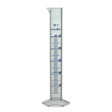 Brandtech Graduated Cylinder, PP, molded/printed, Class B, 50mL, pack of 12 - V648081