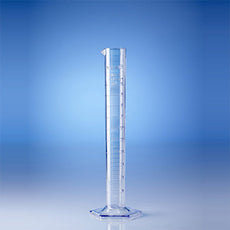 Brandtech Graduated Cylinder, SAN, molded graduations, 500mL, pack 6 - V65191