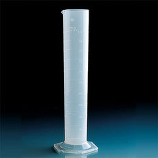 Brandtech Graduated Cylinder, PP, molded graduations, Class B, 500mL, pk 6 - V651941