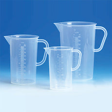 Brandtech Graduated Pitcher, PP, molded graduations, 5000mL, pack of 6 - V445941