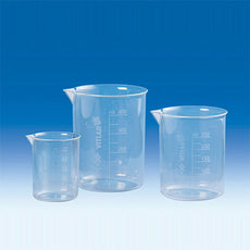 Brandtech Griffin Beaker, PMP, Molded graduations, 250mL, pack of 6 - V61095