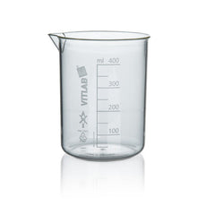 Brandtech Griffin Beaker, PMP, Molded graduations, 400mL, pack of 6 - V61195