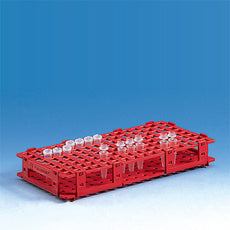 Brandtech Microcentrifuge Tube Rack, 13mm,84 tubes,6x14,red, pack of 5 - 4341002