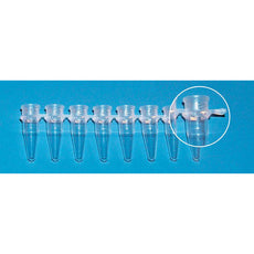 Brandtech PCR Tube Strips, Strips of 8, 0.2mL, clear, bag of 125 - 781320
