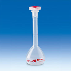 Brandtech Volumetric Flask, PMP, NS Stopper, PP, Class A, 100mL, pk 2 - V67304