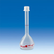 Brandtech Volumetric Flask, PMP, with Screw cap, Class B, 100mL, pk 2 - V673895