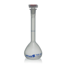 Brandtech Volumetric Flask with NS Stopper, PP, Class B, 100mL, pk 2 - V673941