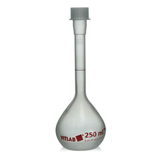 Brandtech Volumetric Flask, PMP, with Screw cap, Class B, 250mL, pk 2 - V674895