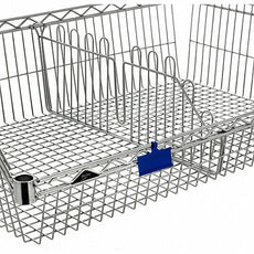 Metro BSK1824NC Super Erecta Basket Shelving, Chrome, 18" x 24"
