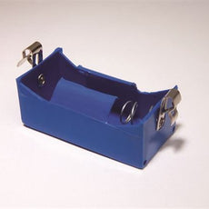 D Cell Battery Holder W/ Fahnstock Clips - BTHP01-F
