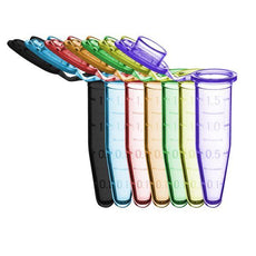 Microtube w/ cap- 1.5ml- assorted colors (B- R- G- O- P- Y) -Pops- 500/pk-C2000-AST