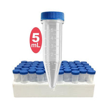 Five-O 5mL Screw-cap MacroTube- sterile-  w/ attached screw caps in foam racks- 500/cs-C2540