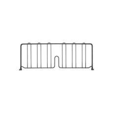 Metro DD24-DSG Super Erecta 8" High Shelf Divider for Wire Shelves, Smoked Glass, 24"